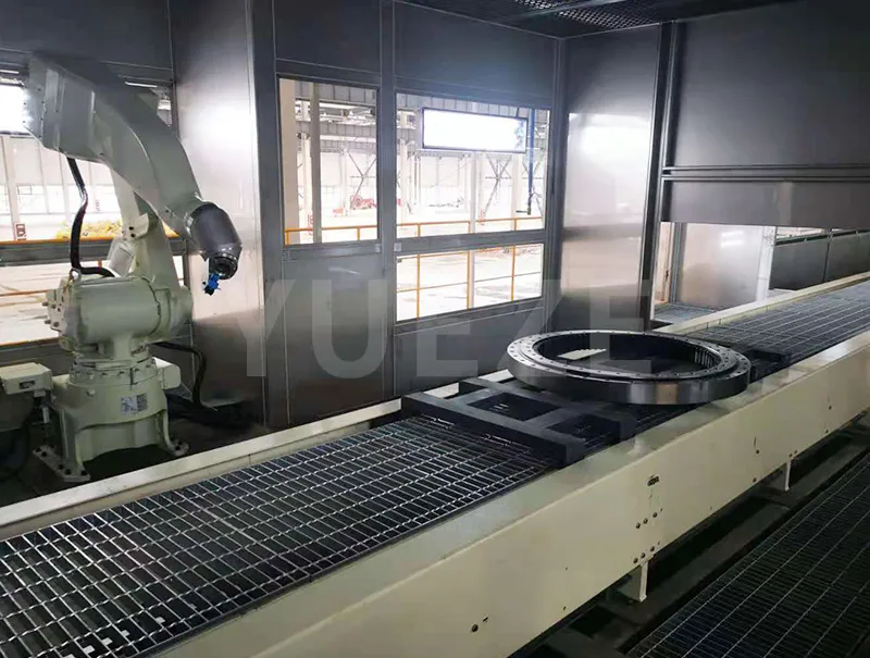 Gerai semburan robot stesen tunggal